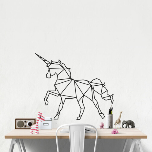 Sticker Licorne Origami