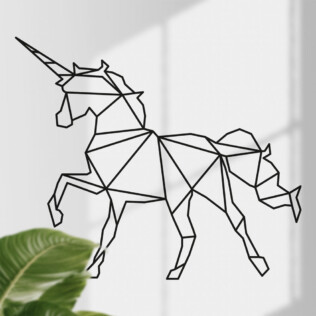 Sticker Licorne Origami