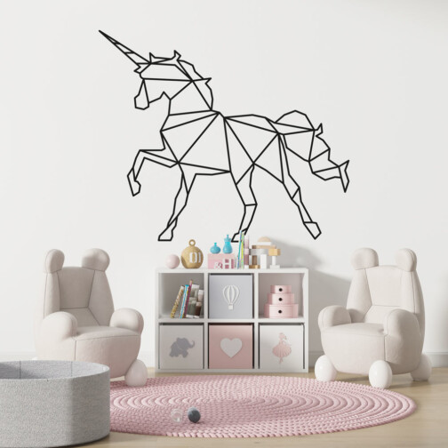 Sticker Licorne Origami