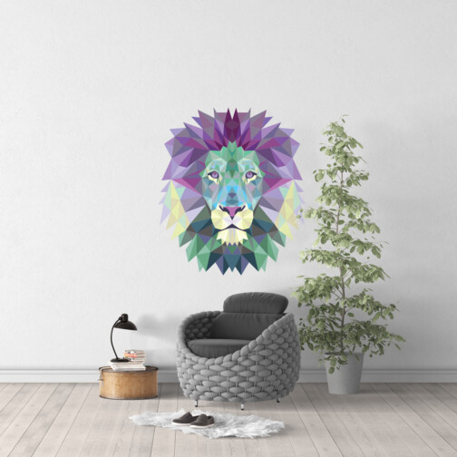 Sticker Lion Origami