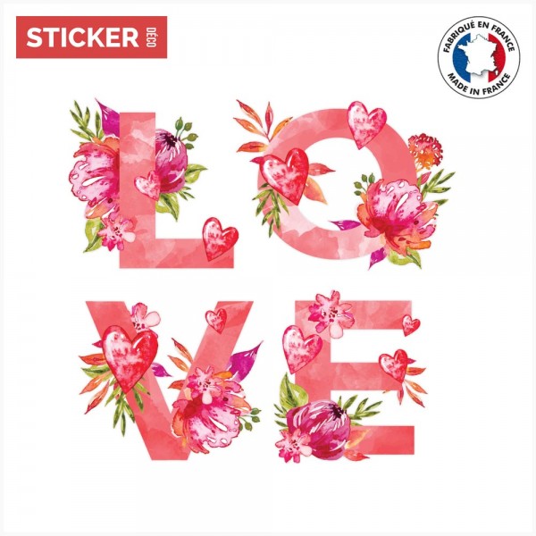 Sticker Love Stickers Amour Autocollants Stickerdeco.fr