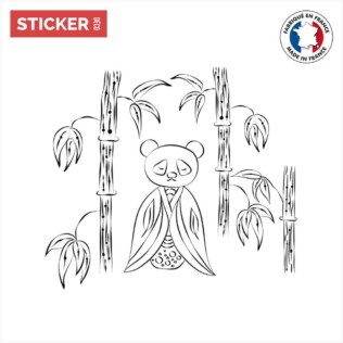 Sticker-Panda-Bambou