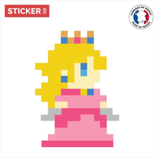 Sticker-Peach-Mario