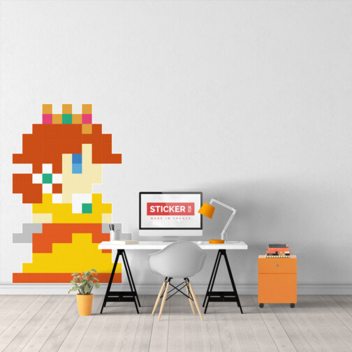 Sticker Pixel Art Daisy