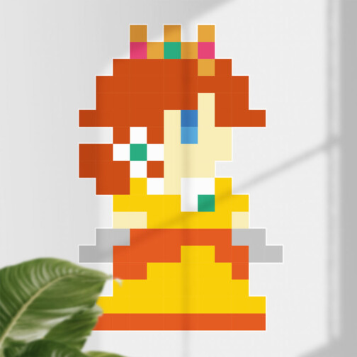 Sticker Pixel Art Daisy