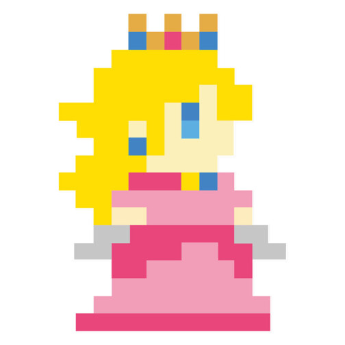 Sticker Pixel Art Peach