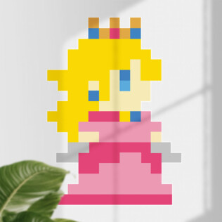 Sticker Pixel Art Peach