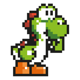 Sticker Pixel Art Yoshi