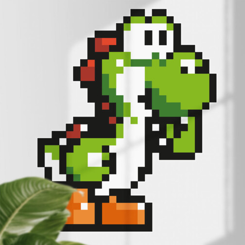 Sticker Pixel Art Yoshi