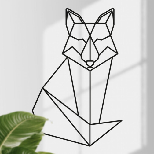 Sticker Renard Origami