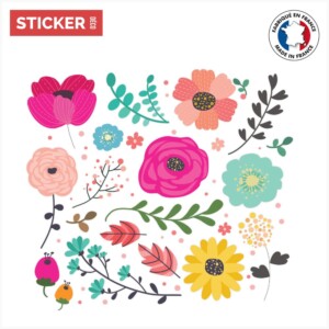 Sticker Rivière Florale