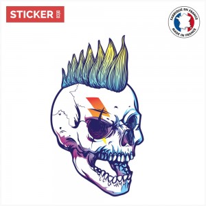 Sticker Crâne Punk