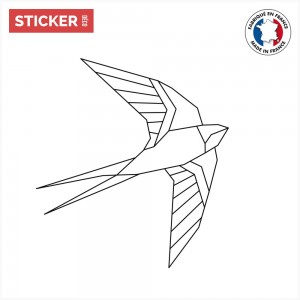 Sticker Oiseau Origami
