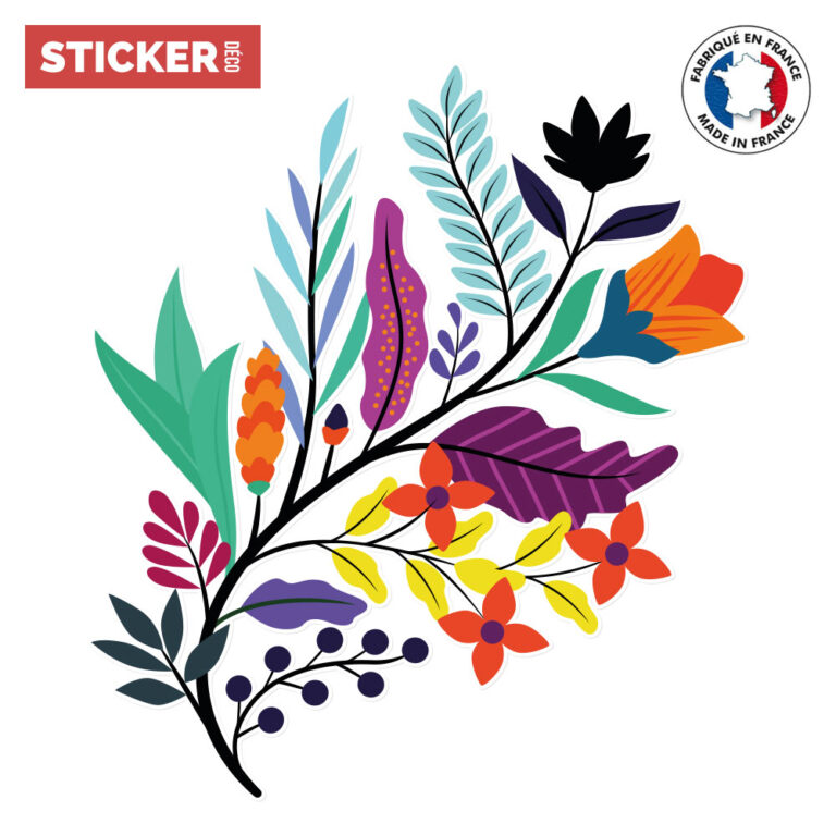 Sticker Composition Florale | Stickers Fleurs | Stickerdeco.fr