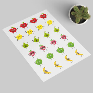 Sticker Fruits Heureux