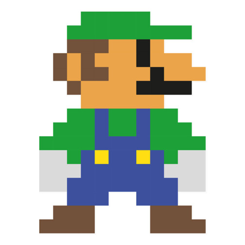 Sticker Pixel Art Luigi