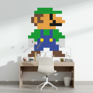 Sticker Pixel Art Luigi