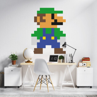 Sticker Pixel Art Luigi