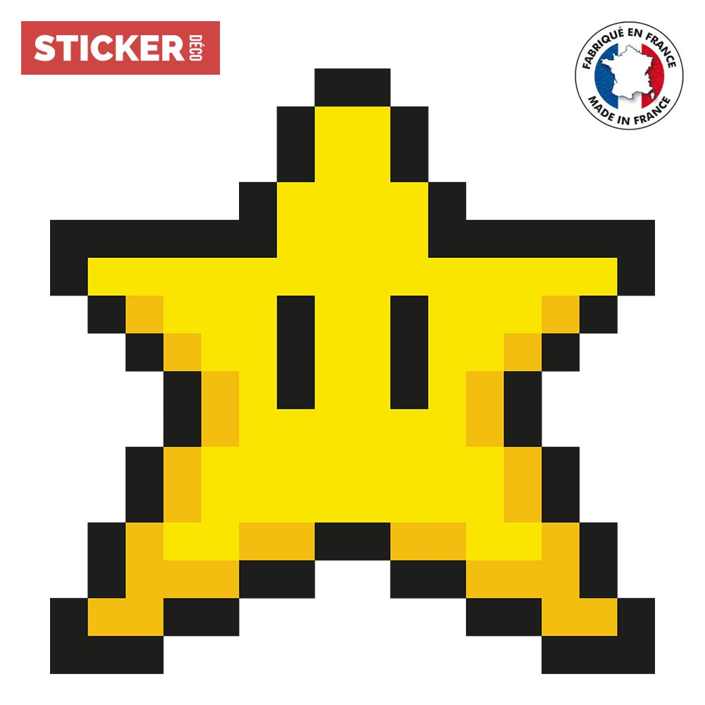 Sticker Pixel Art Étoile, Autocollants