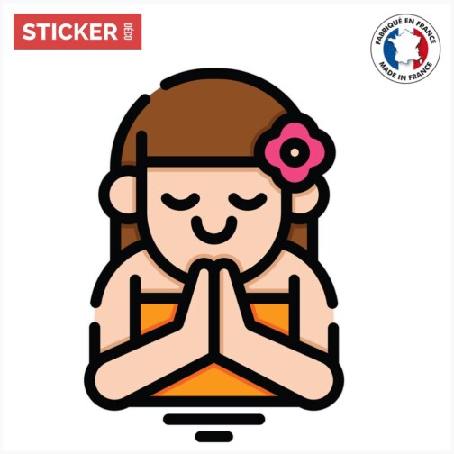 Sticker-Femme-Zen