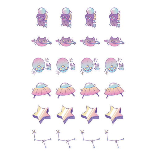 Sticker Alien Kawaii