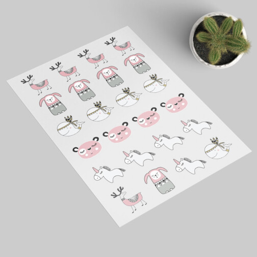 Sticker Animaux Boheme