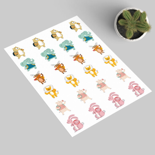 Sticker Animaux Etudiants
