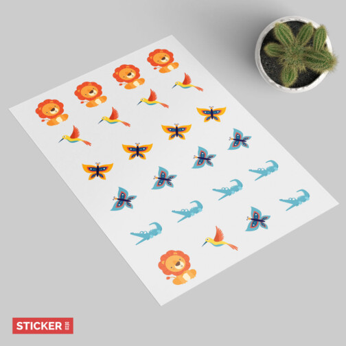 Stickers Animaux Jungle