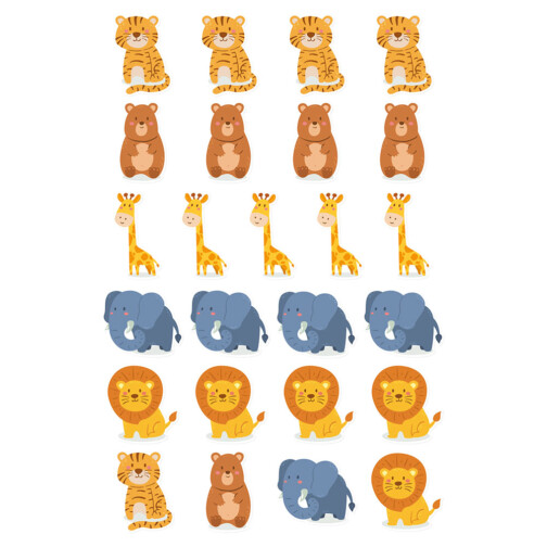 Sticker Animaux Savane Kawaii