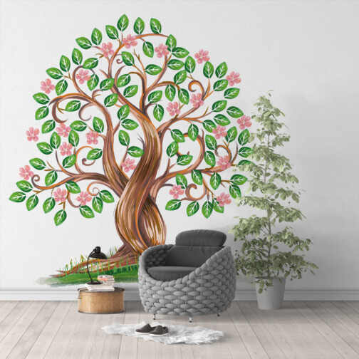 Sticker Arbre Printemps