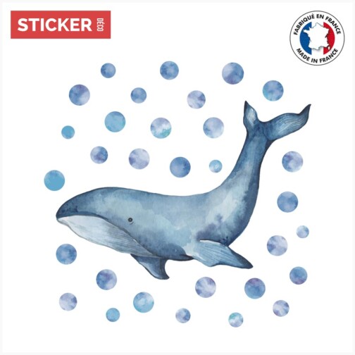 Sticker Grosse Baleine