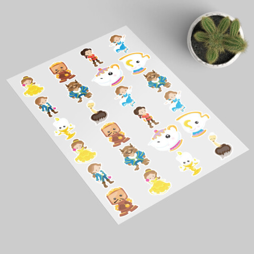 Stickers Belle Et La Bete