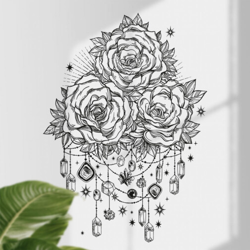 Sticker Bouquet de Roses