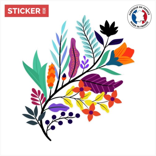 Sticker Branche Florale