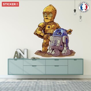 Sticker C3PO Et R2D2