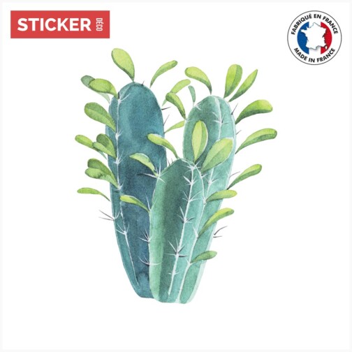 Sticker Cactus Bleu