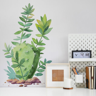 Sticker Cactus Feuilles