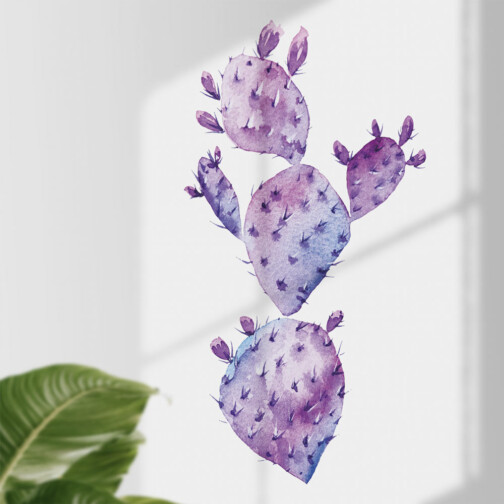 Sticker Cactus Violet