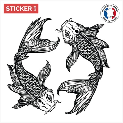Sticker Carpe Samourai