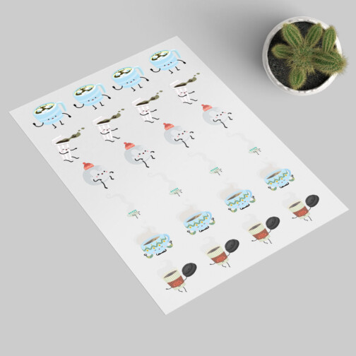 Sticker Chocolat Chaud