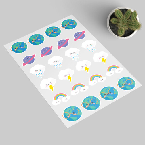 Sticker Ciel Kawaii