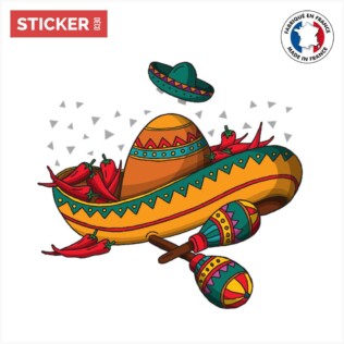 Sticker Cinco Sombrero