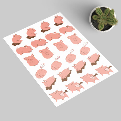 Sticker Cochon Adorable