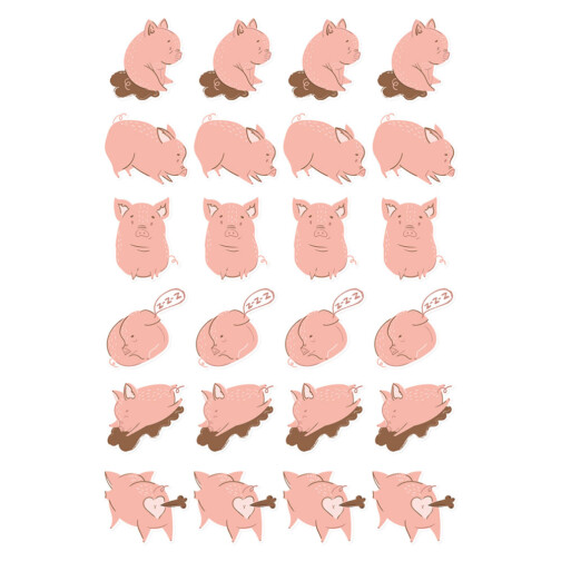 Sticker Cochon Adorable