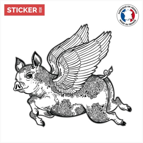 Sticker-Cochon-Mandala