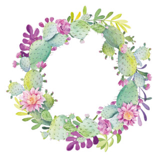 Sticker Couronne De Cactus