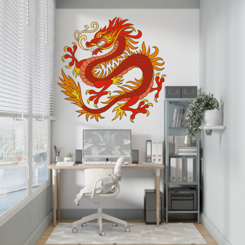 Sticker Dragon Chinois