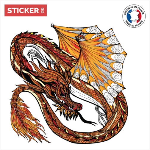 Sticker Dragon Flamboyant