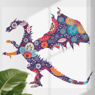 Sticker Dragon Floral