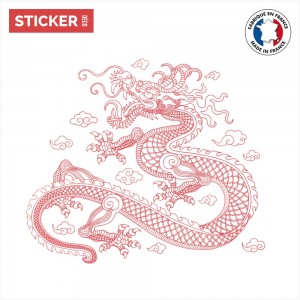 Sticker Dragon Imperial Rouge